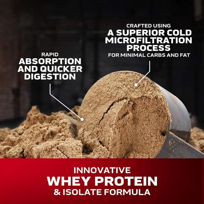 MuscleTech Nitro-Tech 100% Whey Gold Protein Powder, Double Rich Chocolate, 5 lb – Whey Protein Isolate & Peptides for Muscle Recovery & Lean Muscle Support