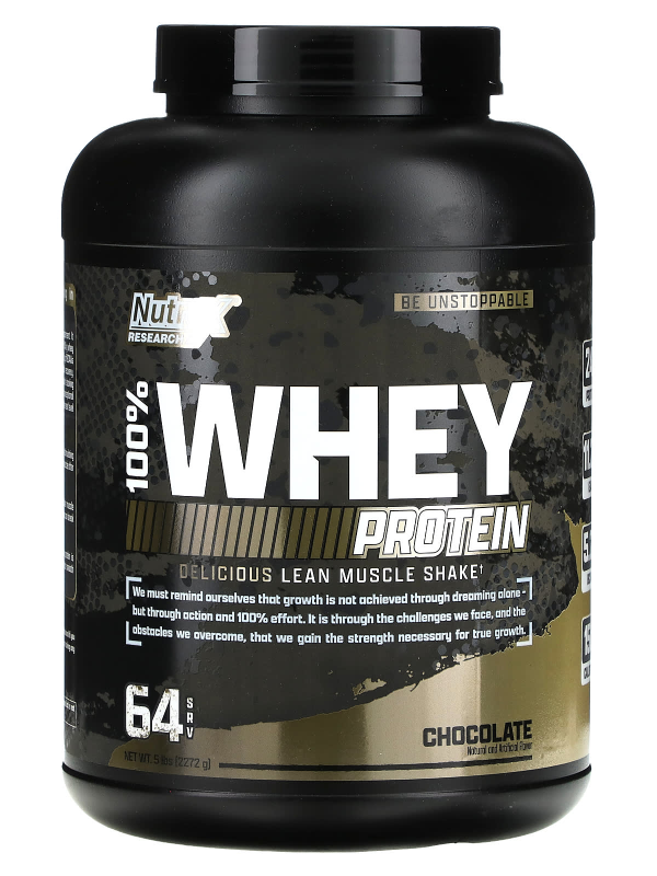 Nutrex Research 100% Whey, Chocolate, 5 LB 2.72kg