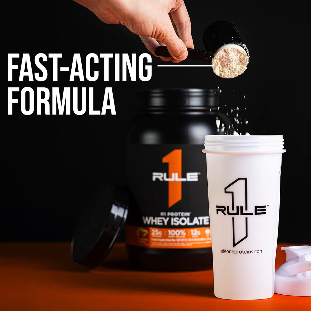 R1 Whey Blend Protein ISO – 24g Protein, 5g BCAAs, Whey Isolate, Concentrate & Hydrolysate, Fast Absorbing Sports Nutrition