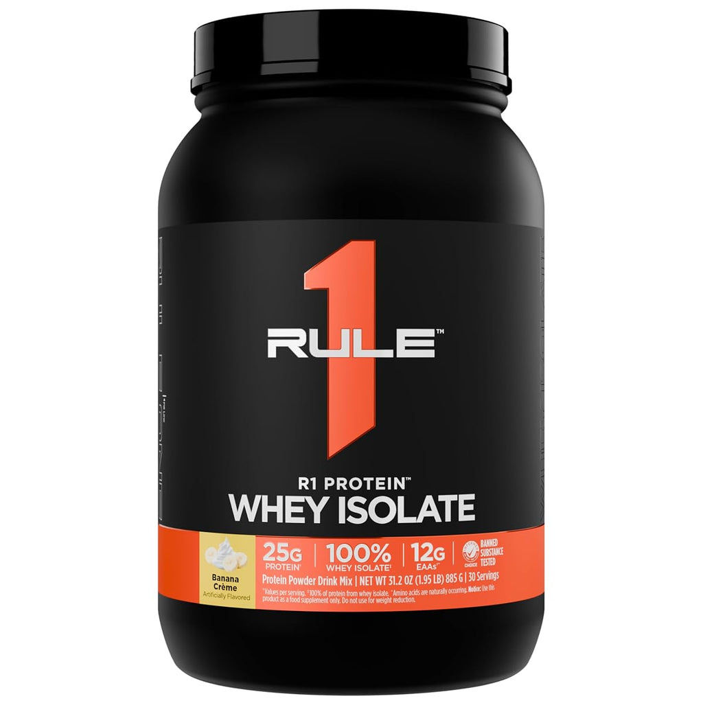 R1 Whey Blend Protein ISO – 24g Protein, 5g BCAAs, Whey Isolate, Concentrate & Hydrolysate, Fast Absorbing Sports Nutrition