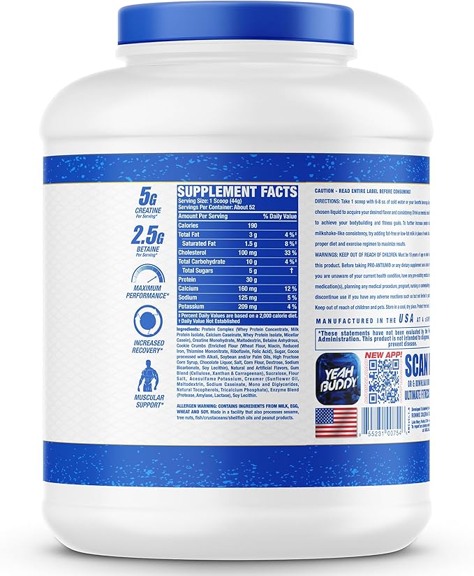 Ronnie Coleman Signature Series Pro Antium Protein Powder - 2.27 kg (Cookies and Cream)