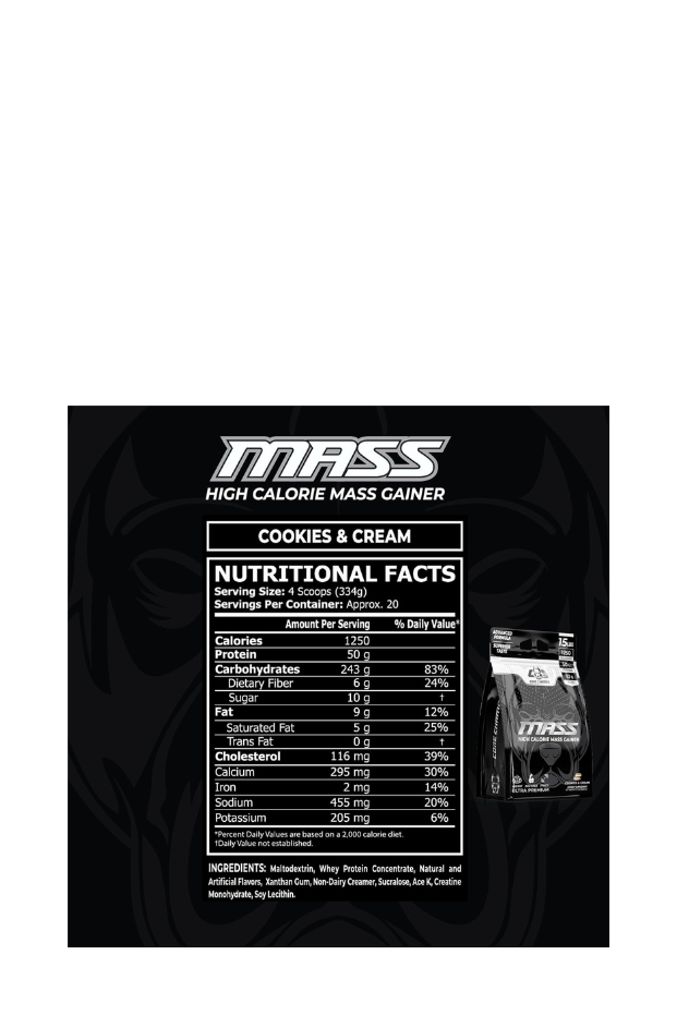 CORE CHAMPS MASS Gainer - 15 LBS Cookies & Cream