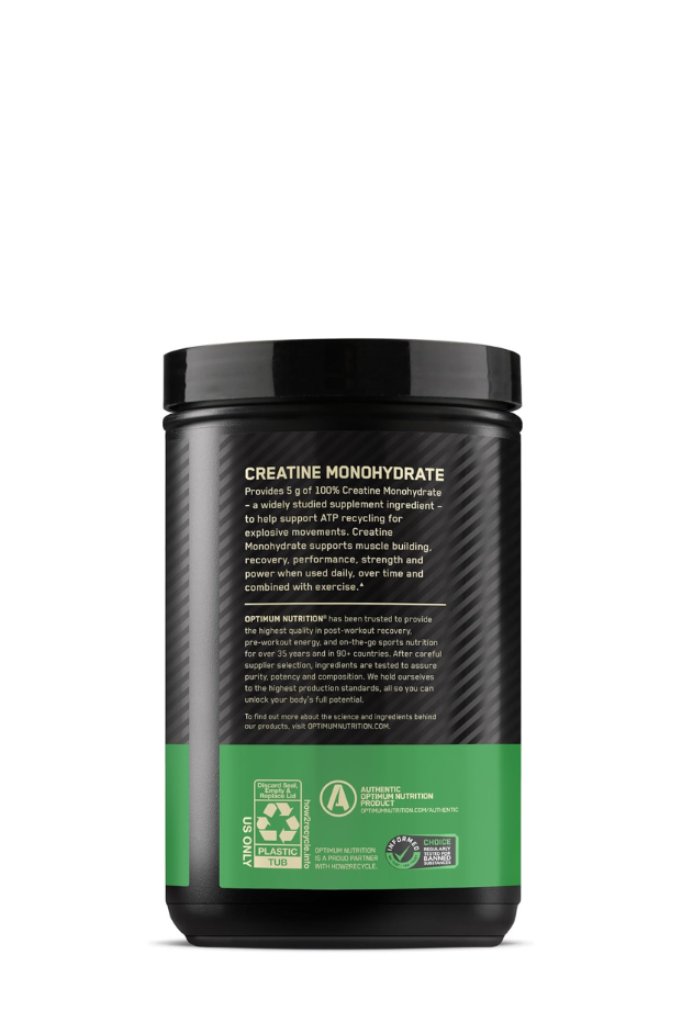 Optimum Nutrition (ON) Micronized Creatine Monohydrate Powder - Unflavored, 600 Grams, 120 Servings