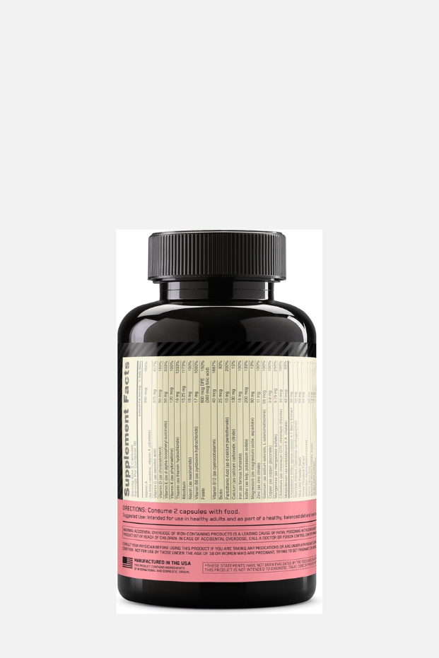 Optimum Nutrition (ON) Opti-Women, Vitamin C, Zinc and D for Immune Support Women's Daily Multivitamin Supplement- 120 Capsules