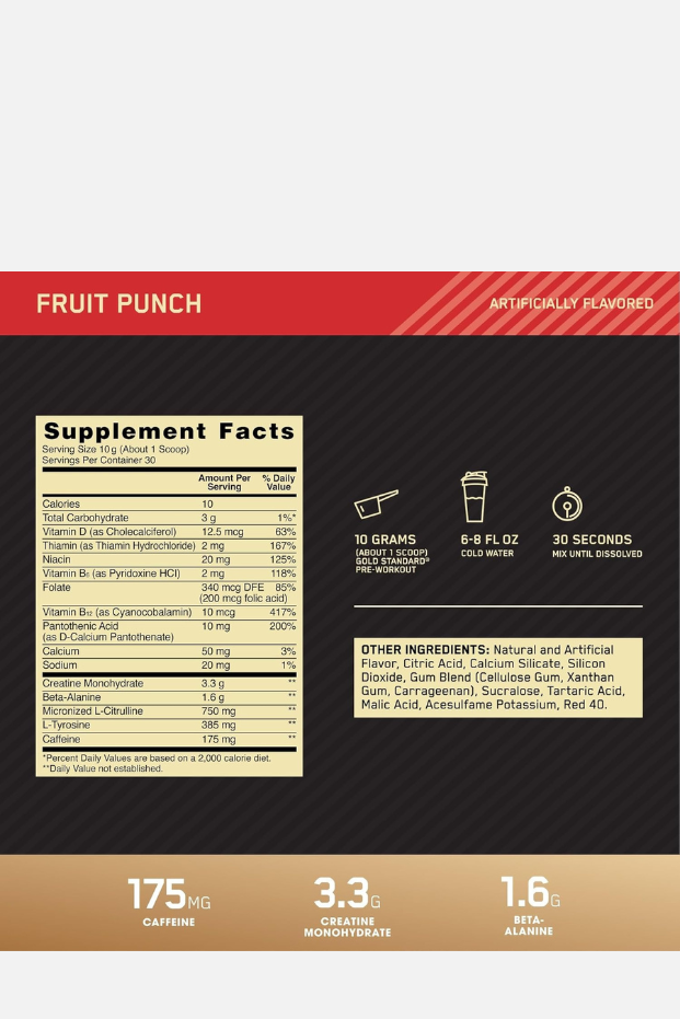 Optimum Nutrition Gs Pre Workout Water Melon