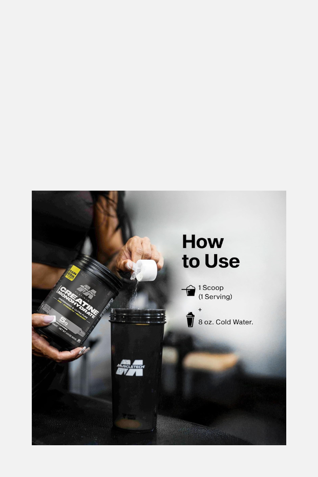 MuscleTech Platinum 100% Creatine Monohydrate Powder Pure Micronized Muscle Recovery, Helps Increase Muscle Power,  Unflavored 400 grams