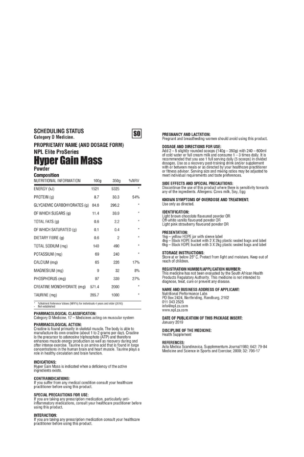 Hyper Mass Xtrm- Chocolate- 1kg