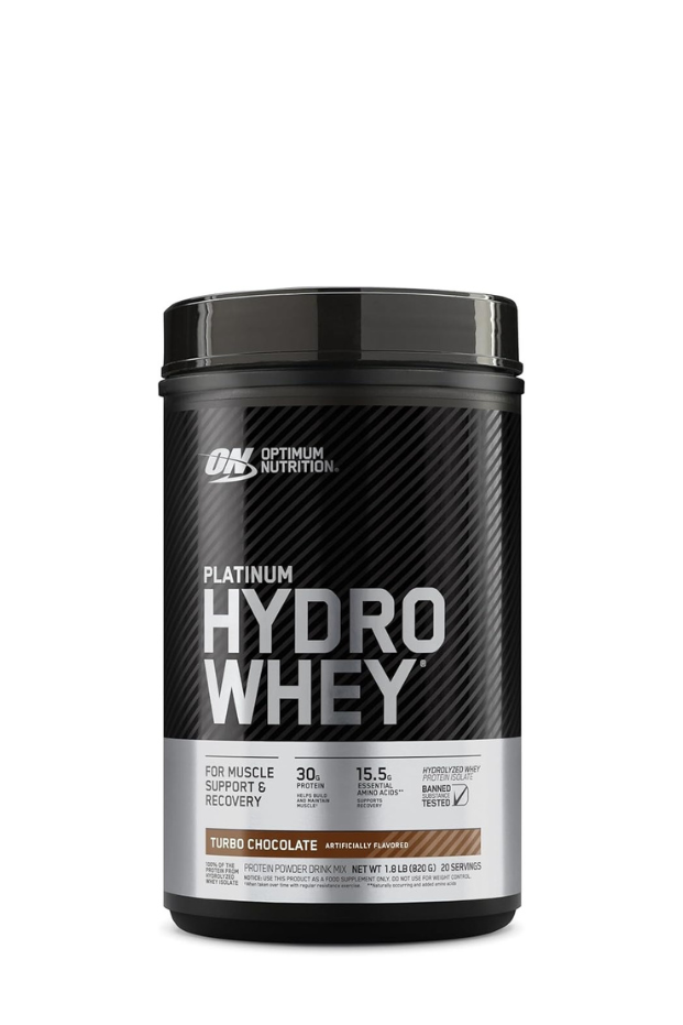 Optimum Nutrition (ON) Platinum Hydrowhey Protein Powder, 30 Grams of Protein- Turbo Chocolate, 1.75 Lbs,20 Servings (820 G)