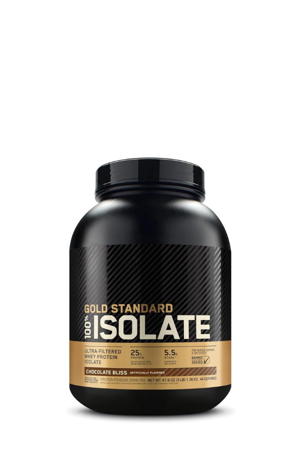 Optimum Nutrition (ON) Gold Standard 100% Isolate, 25 Grams of Protein- Chocolate Bliss, 5Lbs, 24 Servings (744 G)