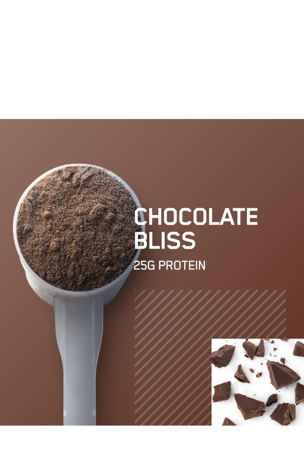 Optimum Nutrition (ON) Gold Standard 100% Isolate, 25 Grams of Protein- Chocolate Bliss, 5Lbs, 24 Servings (744 G)
