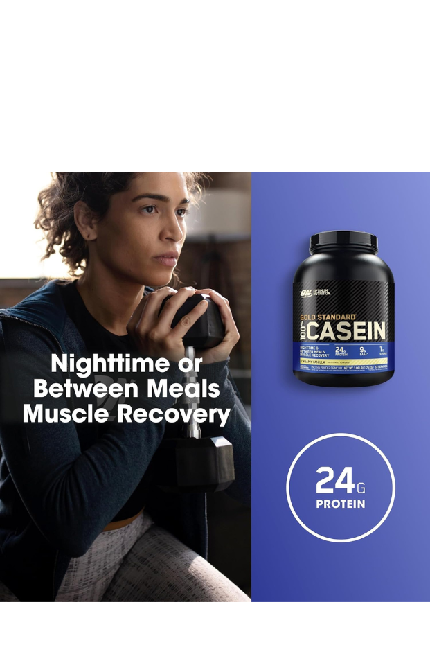 Optimum Nutrition (ON) Gold Standard 100% Micellar Casein Protein Powder,24 Grams of Protein,1.87 Lbs,25 Servings (850 G)