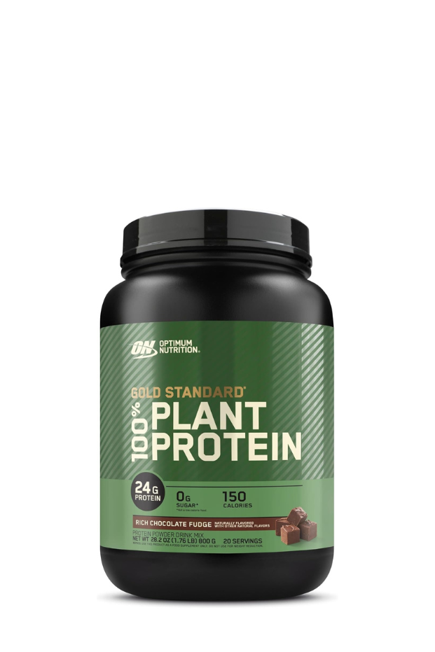 Optimum Nutrition (ON) Gold Standard 100% Plant Based Protein Powder, Gluten Free- Creamy Vanilla, 740 G, 20 Servings