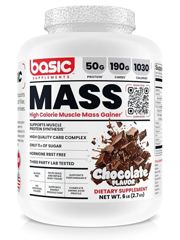 Basic Supplement Mass gainer Chocolate Flavour 6 lbs