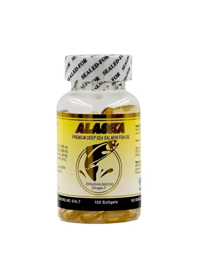 Alaska, Premium Salmon Omega 3 Fish Oil, 100 Softgels, 50 Servings