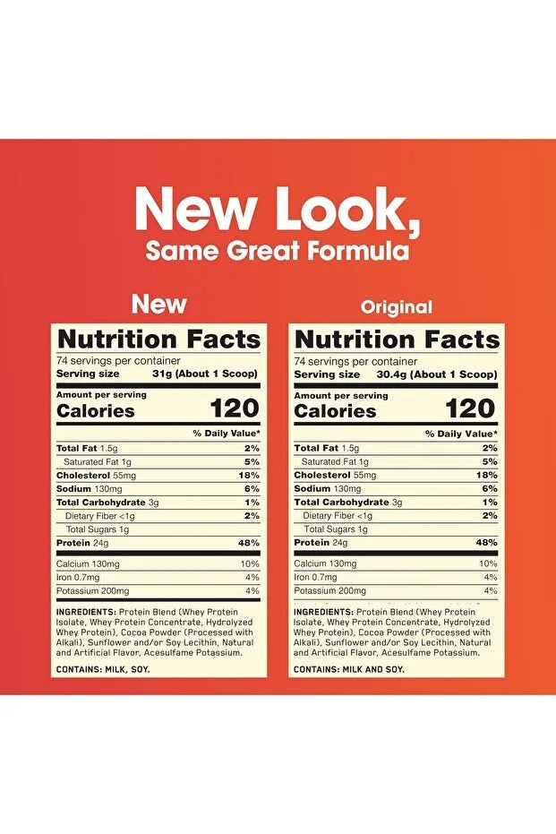 Optimum Nutrition Gold Standard 100% Whey Protein, Double Rich Chocolate,5lbs