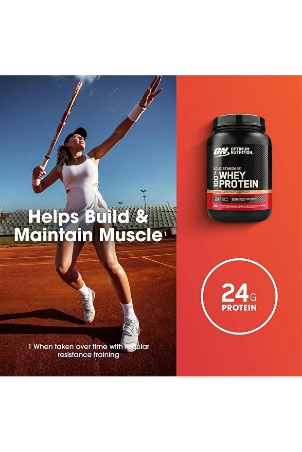 Optimum Nutrition Gold Standard 100% Whey Protein, Double Rich Chocolate,5lbs