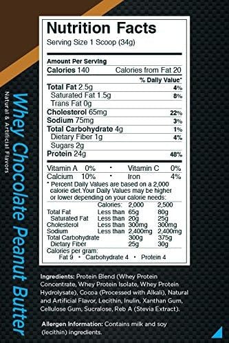 Rule 1 Proteins R1 Whey Blend, 68 Servings, Chocolate Peanut Butter
